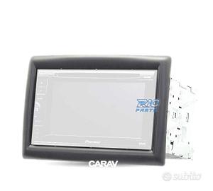 CORNICE NERA RADIO 2-DIN PER RENAULT MEGANE 02-09
