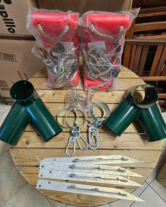 Kit per altalena doppia da giardino