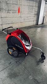 Rimorchio bici 2 posti