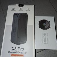 Mini camera e cassa bluethoot