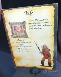 Heroquest MB – Carta Eroe Elfo Originale