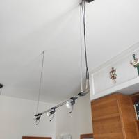 lampadario a sospensione con faretti 