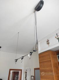 lampadario a sospensione con faretti 