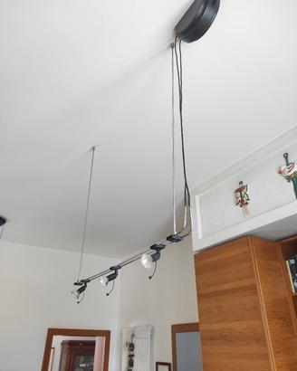 lampadario a sospensione con faretti 