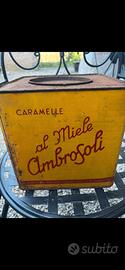 scatola in latta caramelle ambrosoli