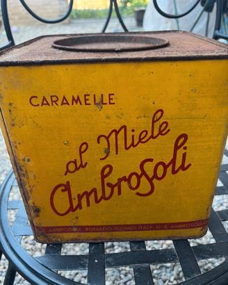 scatola in latta caramelle ambrosoli