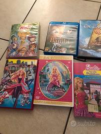 8 dvd (4 Barbie, Frozen, Oceania, Winx, Bambi)