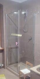 Box doccia 75x75 slim con vetro trasparente