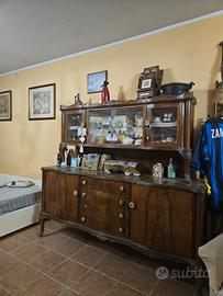 Credenza Vintage con Vetrina e specchi