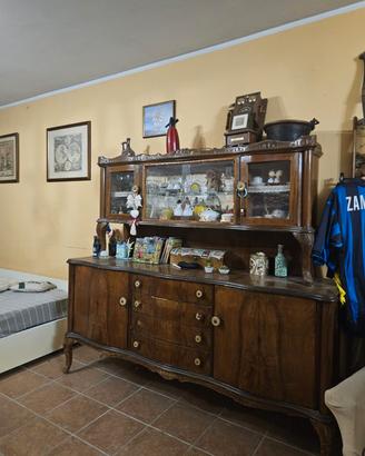 Credenza Vintage con Vetrina e specchi