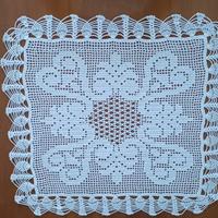 Tovaglietta Chic Bianca Filet Lavorata a Mano