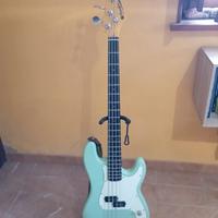 Basso elettrico Prodipe surf green 4 corde
