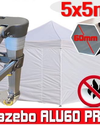 Gazebo 5x5 pieghevole professionale eventi tendone