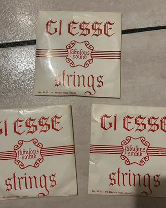 Corde Vintage GI ESSE per Basso Elettrico
