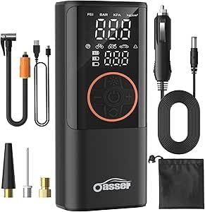 Oasser Compressore Aria Portatile 150PSI 6000mAh, 