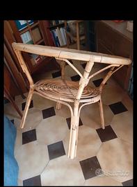 Tavolo da giardino. Rattan/ Giunco.