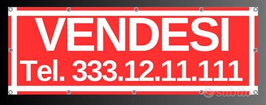 STRISCIONE PUBBLICITARIO IN PVC 200X70 CM