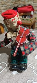 clown che suona il violino vintage toys