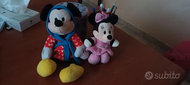 peluche topolino in accappatoio e minnie