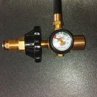 Erogatore manometro valvola per bombola elio