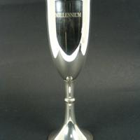 Bicchiere. Flute del Millennio in argento