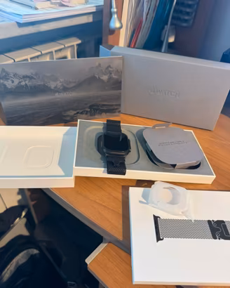 Apple watch Ultra 3  loop milanese titanio