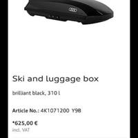 Box Audi 310 litri