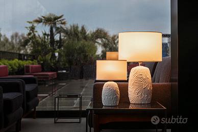 Lampade da Tavolo in Ceramica Intagliata