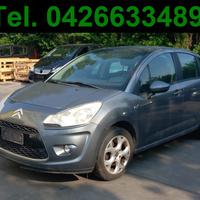 Ricambi CITROEN C3 2° SERIE 1.1 benzina -NO MOTORE