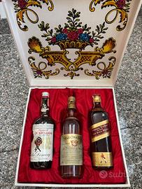 Cofanetto vintage liquori Johnnie Walker Fundador