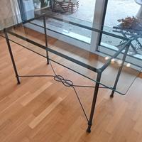 Tavolo da pranzo in vetro cristallo