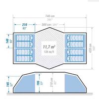 Tenda campeggio 2-3-4-5-6-7-8 posti.