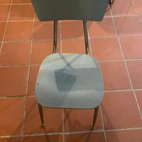 Sedia vintage metallo legno