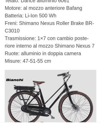 City e-bike Bianchi Dance mis.M ,usata pochissimo 