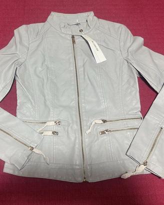 GIACCA EFFETTO PELLE NUOVA CON CARTELLINO TAGLIA S