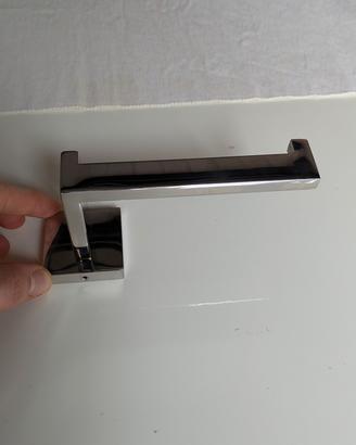 Porta carta igienica acciao inox da muro
