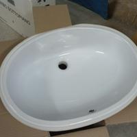 Lavabo sotto piano ovale in ceramica nuovo