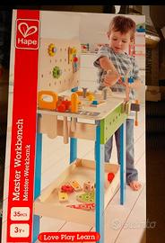 Hape banco da lavoro il legno con attrezzi 