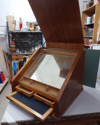 Espositore negozio epoca occhiali vintage 1950