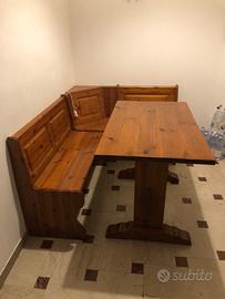 Tavolo con panchina legno