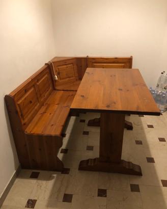 Tavolo con panchina legno