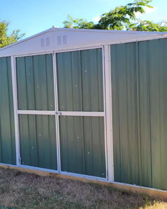 Box giardino lamiera zincata 327x155cm verde