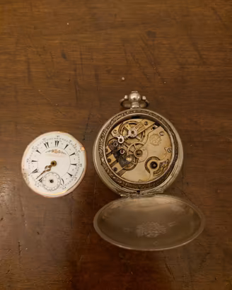 Antico orologio da tasca K.Serkisoff da restaurare