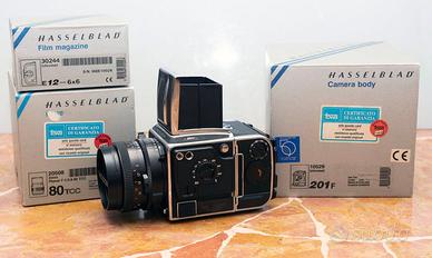 Hasselblad 201F con Planar 80 F 2.8 TCC KIT