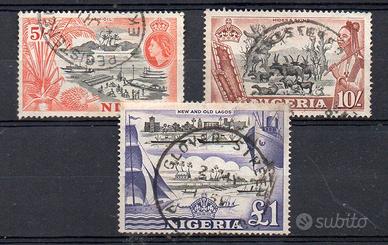 NIGERIA Inglese 1953 Elisabetta II