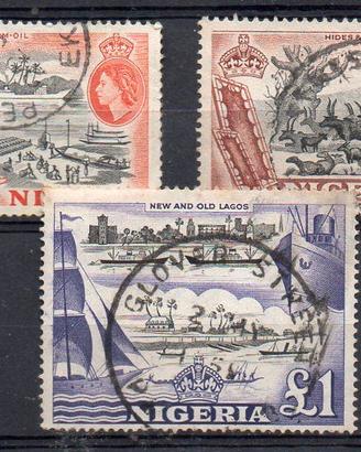 NIGERIA Inglese 1953 Elisabetta II