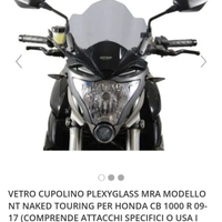 Cupolino per honda cb1000r