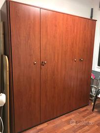 Armadio ciliegio 4 ante da ufficio
