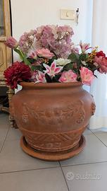vaso decorativo in terracotta