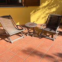 Set 4 Dondoli + 2 Tavolini in legno